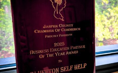 BSH Accepts Award from Jasper Country Chamber of Commerce